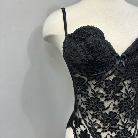 36C VS Black Lace Lingerie Bodysuit - Picture 5 of 13